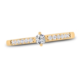 Diamond Promise Ring 1/8 ct tw Round 14K Yellow Gold