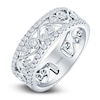 Thumbnail Image 2 of Kirk Kara Round Diamond 1/2 ct tw Wide Lace Wedding Band 18K White Gold