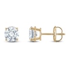 Thumbnail Image 1 of Certified Round-Cut Diamond Solitaire Stud Earrings 2 ct tw 14K Yellow Gold (I/I1)