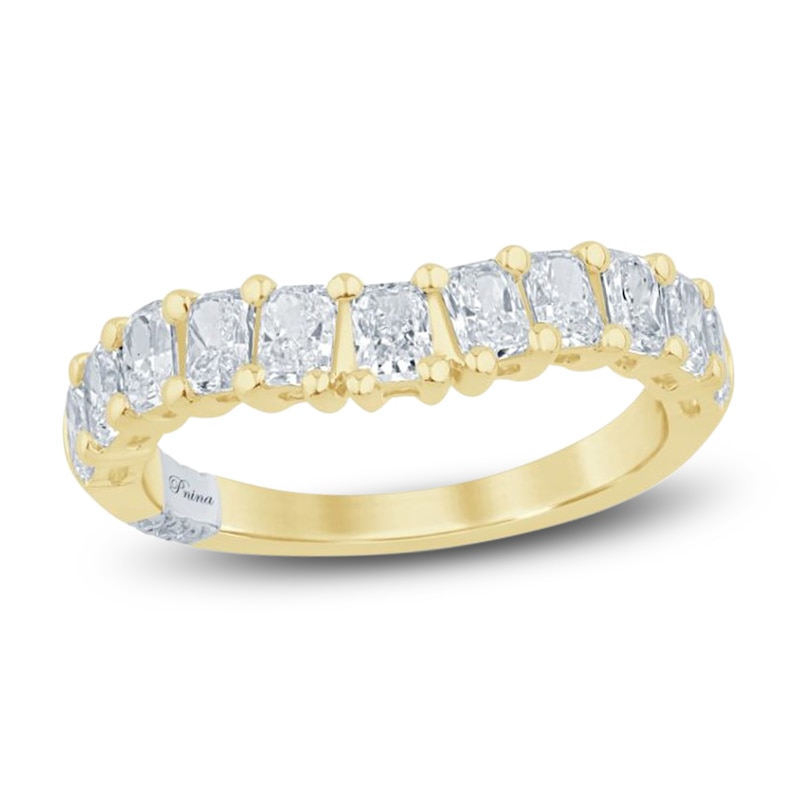 Main Image 1 of Pnina Tornai Lab-Grown Radiant-Cut Diamond Anniversary Ring 1-1/2 ct tw 14K Yellow Gold