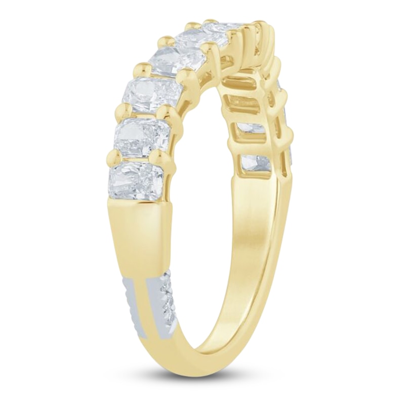 Main Image 2 of Pnina Tornai Lab-Grown Radiant-Cut Diamond Anniversary Ring 1-1/2 ct tw 14K Yellow Gold