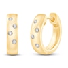 Thumbnail Image 0 of Children's Diamond Accent Bubble Huggie Hoop Earrings 14K Yellow Gold 10mm