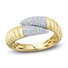 Thumbnail Image 1 of Shy Creation Diamond Bypass Tapered Ring 1/5 ct tw 14K Yellow Gold SC55026051RD