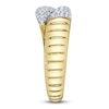 Thumbnail Image 3 of Shy Creation Diamond Bypass Tapered Ring 1/5 ct tw 14K Yellow Gold SC55026051RD