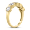 Thumbnail Image 2 of Lab-Grown Diamond Bezel-Set Five-Stone Anniversary Ring 1-1/2 ct tw 14K Yellow Gold