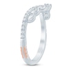 Thumbnail Image 2 of Pnina Tornai Marquise & Round-Cut Two-Row Contour Anniversary Ring 1/2 ct tw 14K White Gold