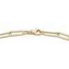 Thumbnail Image 2 of Solid Engravable Five-Bar Paperclip Chain Necklace 14K Yellow Gold 18" 5mm