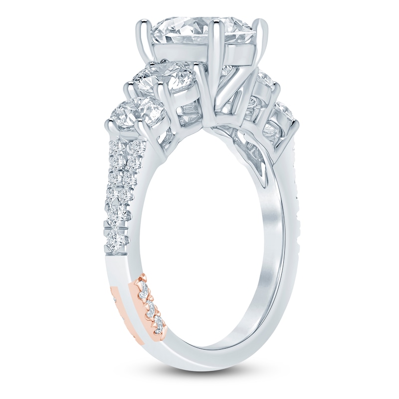 Main Image 2 of Pnina Tornai Oval-Cut Lab-Grown Diamond Five-Stone Engagement Ring 2-3/4 ct tw 14K White Gold