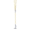 Thumbnail Image 2 of Shy Creation Multi-Diamond Y-Drop Necklace 1/2 ct tw 14K Yellow Gold 18" JR55011947