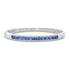Thumbnail Image 1 of Le Vian Oval-Cut Natural Blue Sapphire Bangle Bracelet 1/2 ct tw Diamonds 14K Vanilla Gold