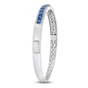 Thumbnail Image 3 of Le Vian Oval-Cut Natural Blue Sapphire Bangle Bracelet 1/2 ct tw Diamonds 14K Vanilla Gold