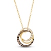 Thumbnail Image 1 of Le Vian Diamond Circles Necklace 1/2 ct tw 14K Honey Gold 19"