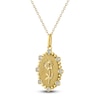Thumbnail Image 2 of Chrysanthemum Birth Flower Diamond Necklace 1/4 ct tw 10K Yellow Gold 18"