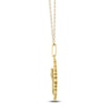 Thumbnail Image 3 of Chrysanthemum Birth Flower Diamond Necklace 1/4 ct tw 10K Yellow Gold 18"