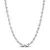 Thumbnail Image 1 of Solid Glitter Rope Chain 3.8mm 14K White Gold 22"