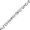 Thumbnail Image 2 of Solid Glitter Rope Chain 3.8mm 14K White Gold 22"