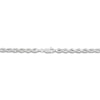 Thumbnail Image 3 of Solid Glitter Rope Chain 3.8mm 14K White Gold 22"