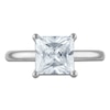 Thumbnail Image 3 of Princess-Cut Lab-Created Diamond Solitaire Plus Engagement Ring 2-5/8 ct tw Platinum (VS2/F)