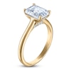 Thumbnail Image 2 of Emerald-Cut Lab-Grown Diamond Solitaire Plus Engagement Ring 2 ct tw 18K Yellow Gold (VS2/F)