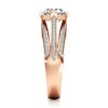 Thumbnail Image 3 of J'Lure Lab-Grown Diamond Oval Step-Cut Engagement Ring 2-3/8 ct tw 18K Rose Gold
