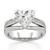 Thumbnail Image 1 of J'Lure Lab-Grown Diamond Heart Brilliant-Cut Engagement Ring 3-1/2 ct tw 18K White Gold