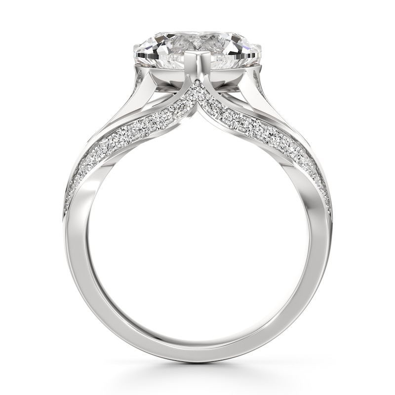 Main Image 2 of J'Lure Lab-Grown Diamond Heart Brilliant-Cut Engagement Ring 3-1/2 ct tw 18K White Gold