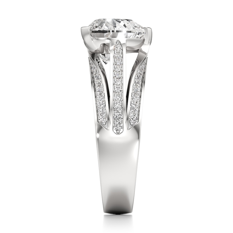 Main Image 3 of J'Lure Lab-Grown Diamond Heart Brilliant-Cut Engagement Ring 3-1/2 ct tw 18K White Gold