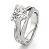 Thumbnail Image 4 of J'Lure Lab-Grown Diamond Heart Brilliant-Cut Engagement Ring 3-1/2 ct tw 18K White Gold