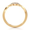 Thumbnail Image 2 of J'Lure Lab-Created Diamond Scalloped Wedding Band 1/5 ct tw 18K Yellow Gold