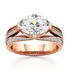 Thumbnail Image 1 of J'Lure Lab-Grown Diamond Oval Step-Cut Engagement Ring 3-1/2 ct tw 18K Rose Gold