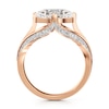 Thumbnail Image 2 of J'Lure Lab-Grown Diamond Oval Step-Cut Engagement Ring 3-1/2 ct tw 18K Rose Gold