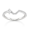 Thumbnail Image 1 of J'Lure Square-Emerald Step-Cut Lab-Grown Diamond Contour Wedding Band 3/8 ct tw 18K White Gold