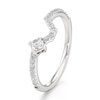 Thumbnail Image 4 of J'Lure Square-Emerald Step-Cut Lab-Grown Diamond Contour Wedding Band 3/8 ct tw 18K White Gold