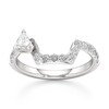 Thumbnail Image 1 of J'Lure Shield Step-Cut Lab-Grown Diamond Contour Wedding Band 5/8 ct tw 18K White Gold