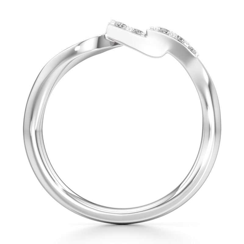 Main Image 2 of J'Lure Lab-Grown Diamond Wedding Band 1/8 ct tw 18K White Gold
