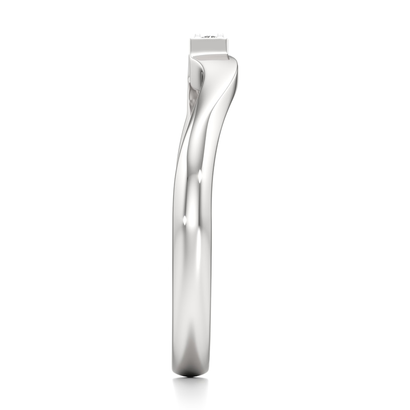 Main Image 3 of J'Lure Lab-Grown Diamond Wedding Band 1/8 ct tw 18K White Gold