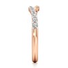 Thumbnail Image 3 of J'Lure Lab-Grown Diamond Contour Wedding Band 1/4 ct tw 18K Rose Gold