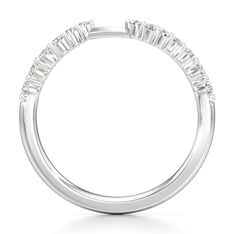 Main Image 2 of J'Lure Lab-Grown Diamond Contour Wedding Band 1/3 ct tw 18K White Gold