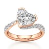 Thumbnail Image 1 of J'Lure Heart Brilliant-Cut Lab-Grown Diamond Bypass Engagement Ring 3-1/2 ct tw 18K Rose Gold