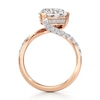Thumbnail Image 2 of J'Lure Heart Brilliant-Cut Lab-Grown Diamond Bypass Engagement Ring 3-1/2 ct tw 18K Rose Gold