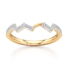 Thumbnail Image 1 of J'Lure Lab-Grown Diamond Angled Contour Wedding Band 1/4 ct tw 18K Yellow Gold