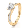 Thumbnail Image 4 of J'Lure Heart Brilliant-Cut Lab-Grown Diamond Bypass Engagement Ring 1-1/8 ct tw 18K Yellow Gold