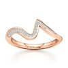 Thumbnail Image 1 of J'Lure Lab-Grown Diamond Contour Wedding Band 1/6 ct tw 18K Rose Gold