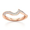Thumbnail Image 1 of J'Lure Lab-Created Diamond Contour Wedding Band 1/6 ct tw 18K Rose Gold
