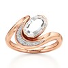 Thumbnail Image 1 of J'Lure Oval Portrait-Cut Lab-Grown Diamond Engagement Ring 1 ct tw 18K Rose Gold