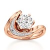 Thumbnail Image 1 of J'Lure Hexagon Brilliant-Cut Lab-Grown Diamond Engagement Ring 2 ct tw 18K Rose Gold