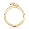 Thumbnail Image 2 of J'Lure Moval Old-Cut Two-Stone Lab-Grown Diamond Engagement Ring 1-7/8 ct tw 18K Yellow Gold