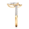 Thumbnail Image 3 of J'Lure Moval Old-Cut Two-Stone Lab-Grown Diamond Engagement Ring 1-7/8 ct tw 18K Yellow Gold