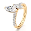 Thumbnail Image 4 of J'Lure Moval Old-Cut Two-Stone Lab-Grown Diamond Engagement Ring 1-7/8 ct tw 18K Yellow Gold