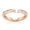 Thumbnail Image 1 of J'Lure Baguette-Cut Lab-Grown Diamond Contour Wedding Band 1/3 ct tw 18K Rose Gold